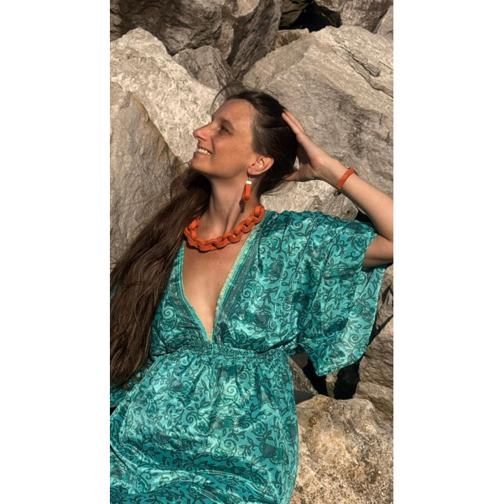 Collar Ursula + Aros Cin + Pulsera + Anillo