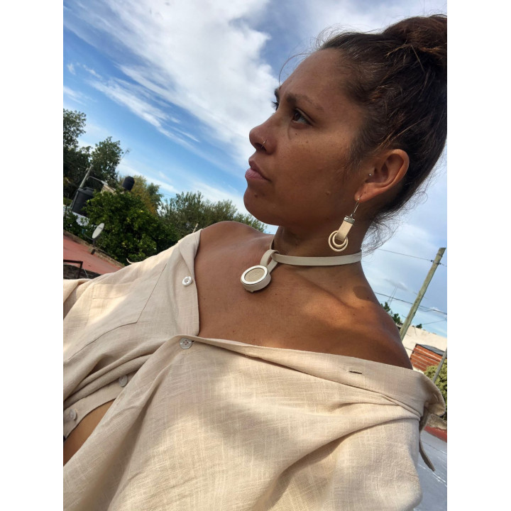 Set Collar Moon + Aros Cin